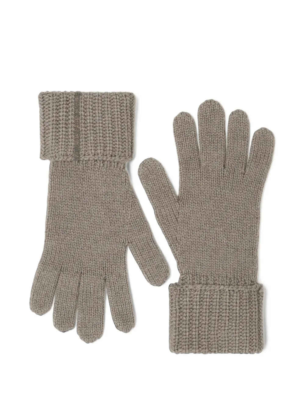 Fabiana Filippi monili-embellished knitted gloves