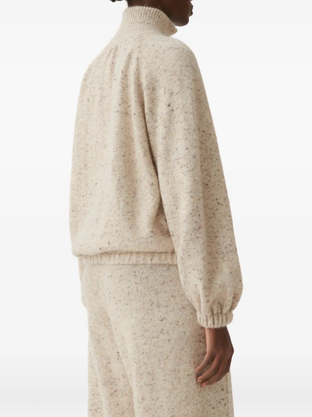 Fabiana Filippi Gebreid vest met vlekken Beige