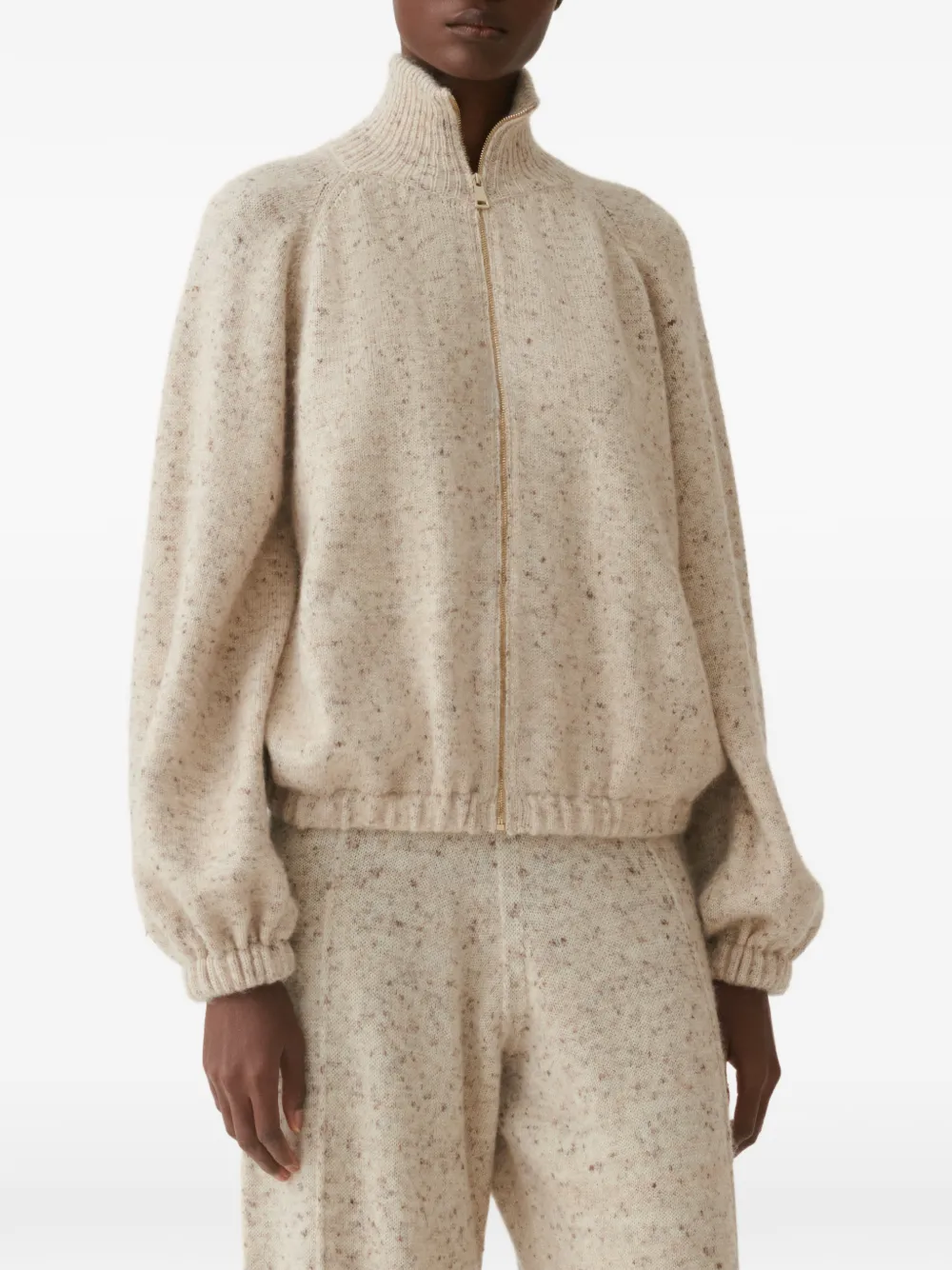 Fabiana Filippi Gebreid vest met vlekken Beige