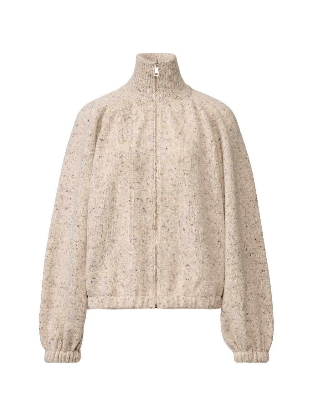 Fabiana Filippi zip-up flecked cardigan - Toni neutri