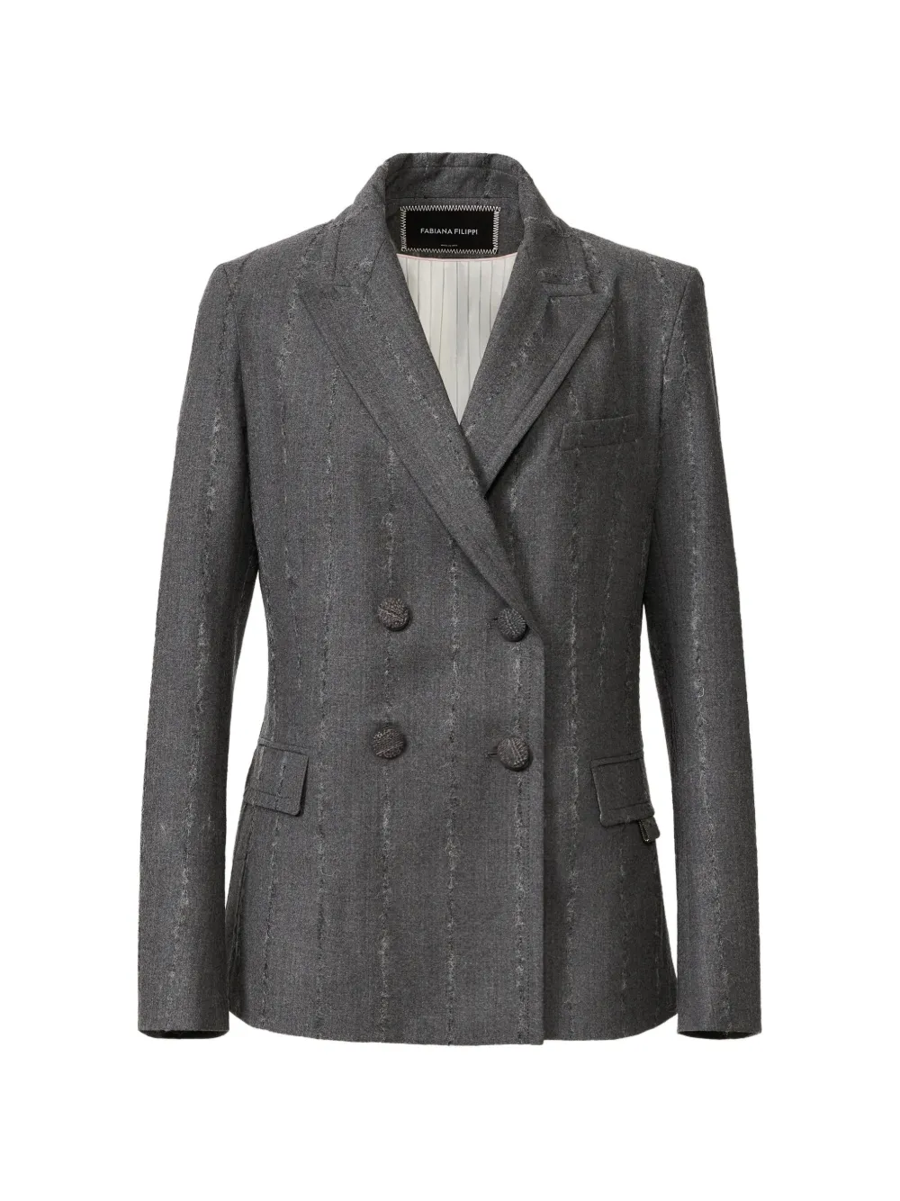 Fabiana Filippi double-breasted pinstriped jacket