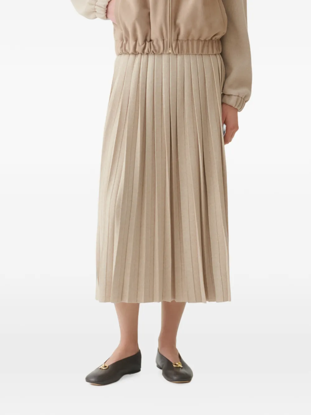 Fabiana Filippi Jack met vlakken Beige
