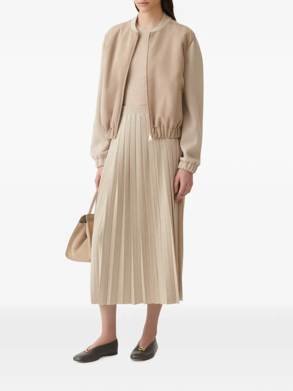 Fabiana Filippi Jack met vlakken Beige
