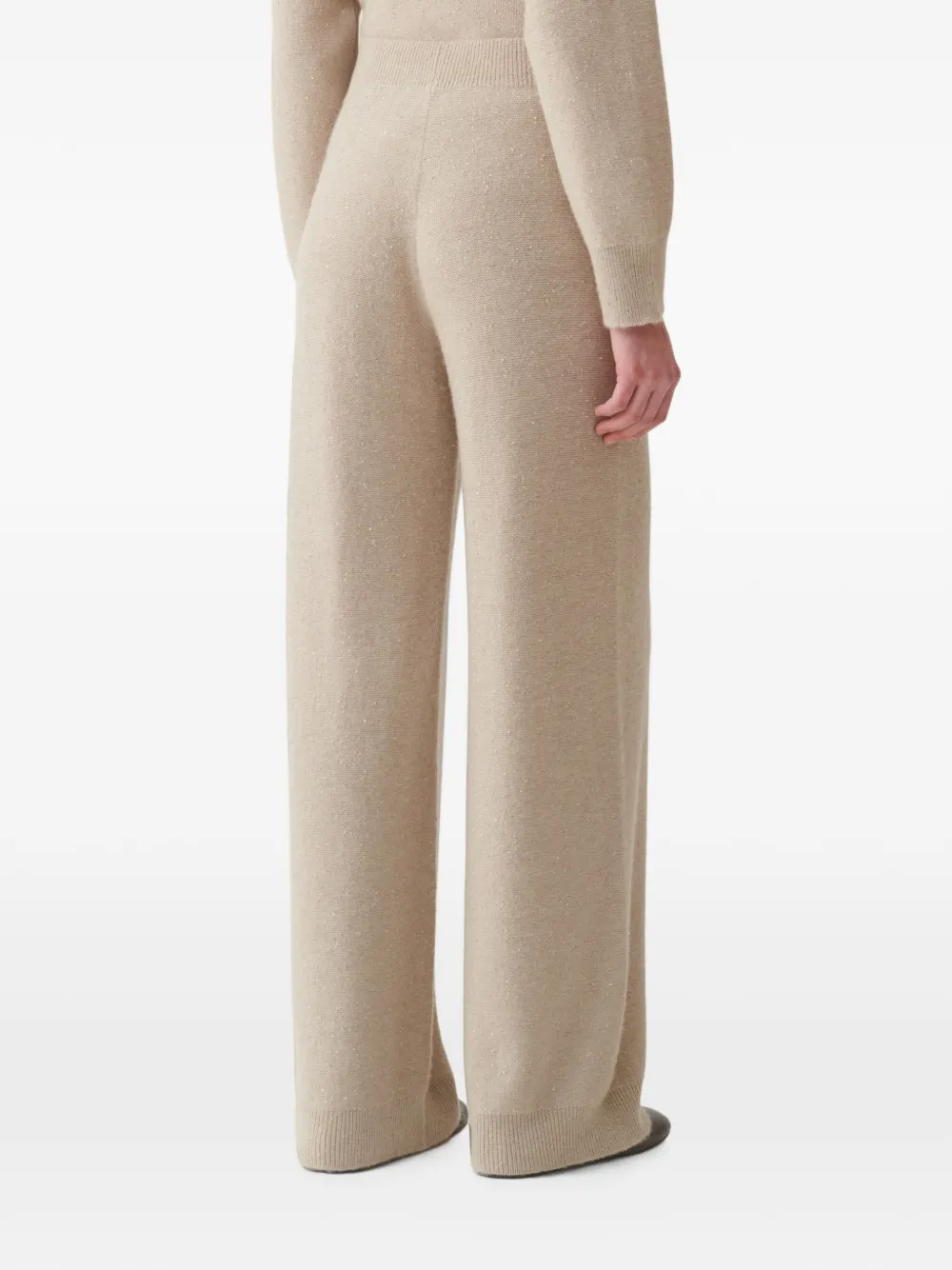 Fabiana Filippi Broek verfraaid met pailletten Beige