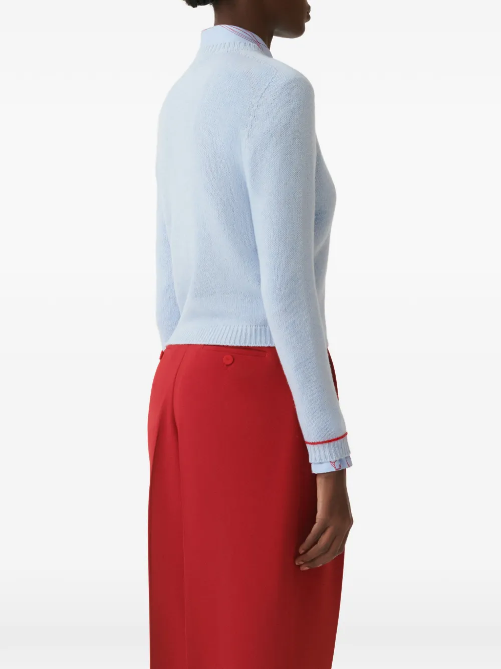 Fabiana Filippi Vest met contrasterende afwerking Blauw