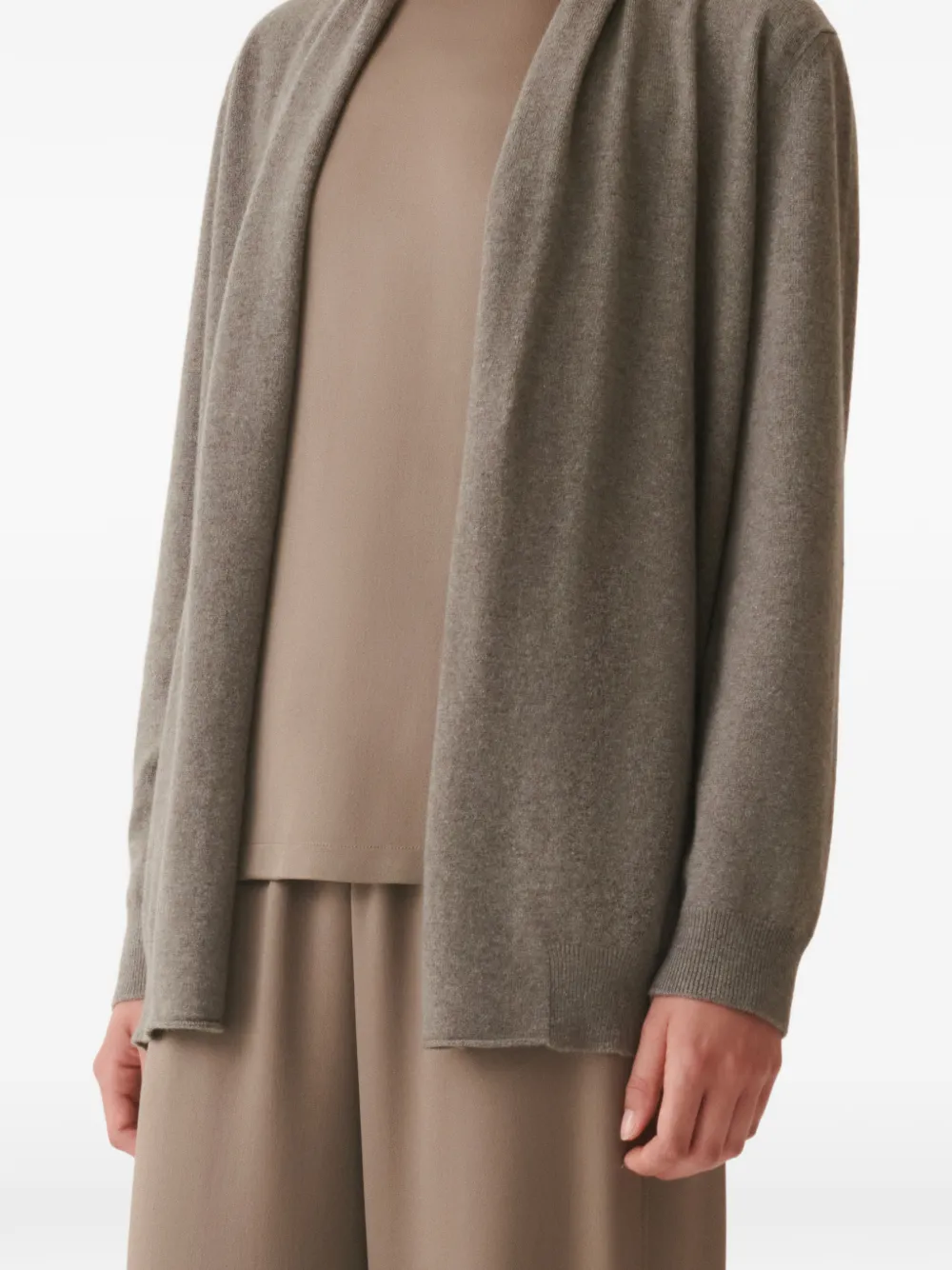 Fabiana Filippi Vest met verfraaide houtje-touwtjesluiting Beige