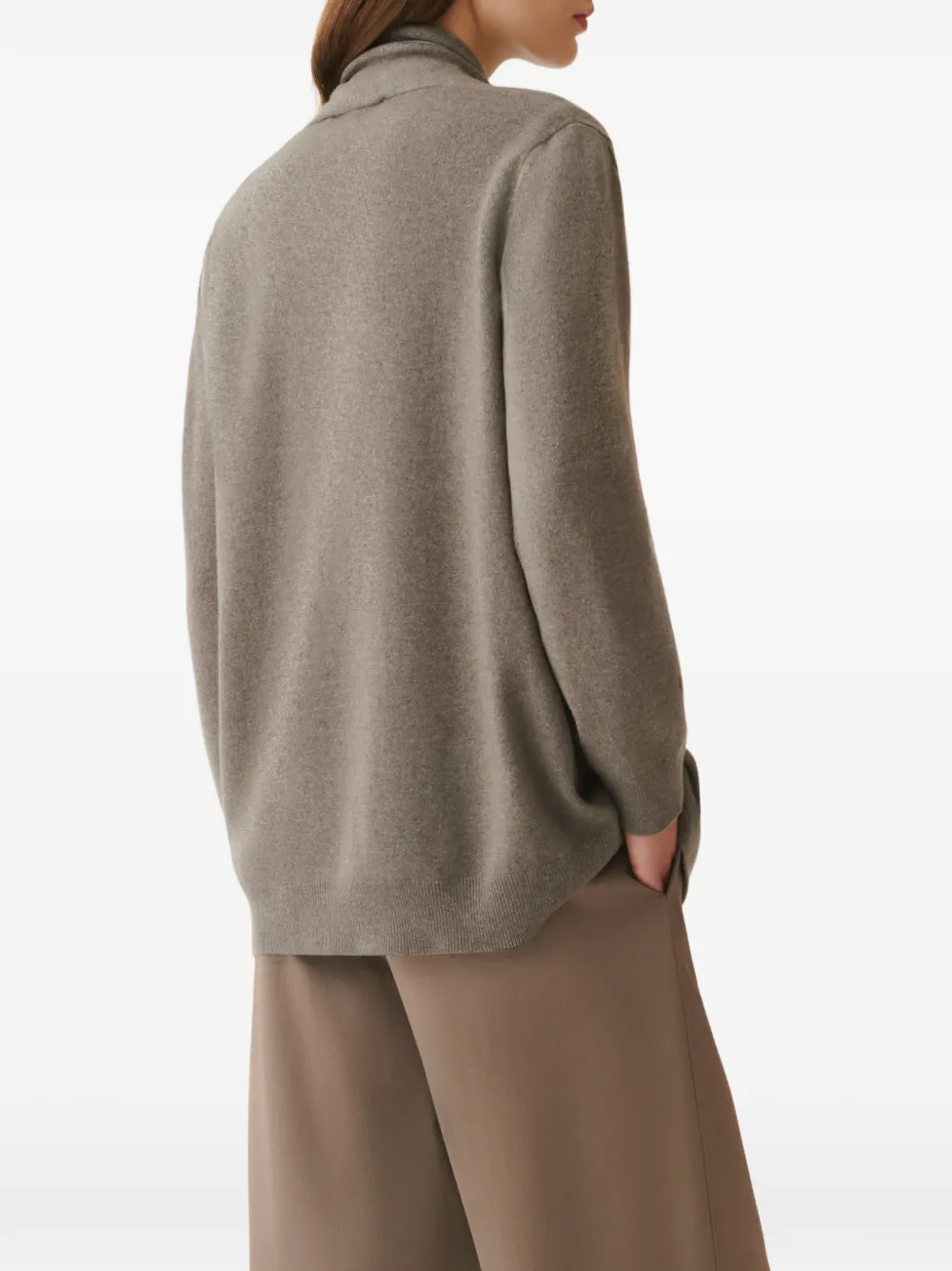 Fabiana Filippi Vest met verfraaide houtje-touwtjesluiting Beige