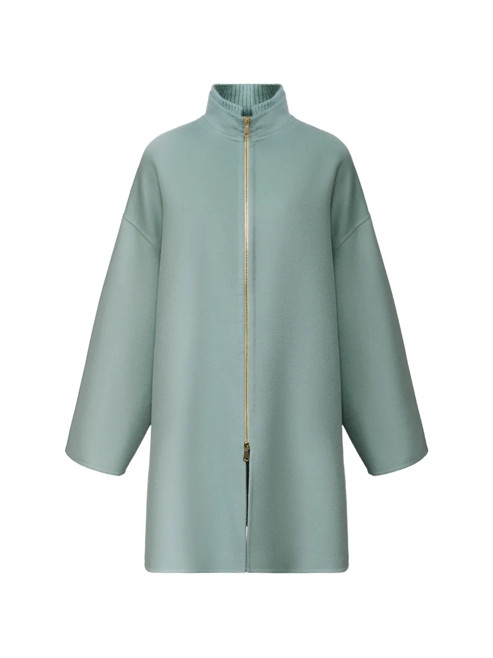 Fabiana Filippi zip-up high-neck coat - Blau