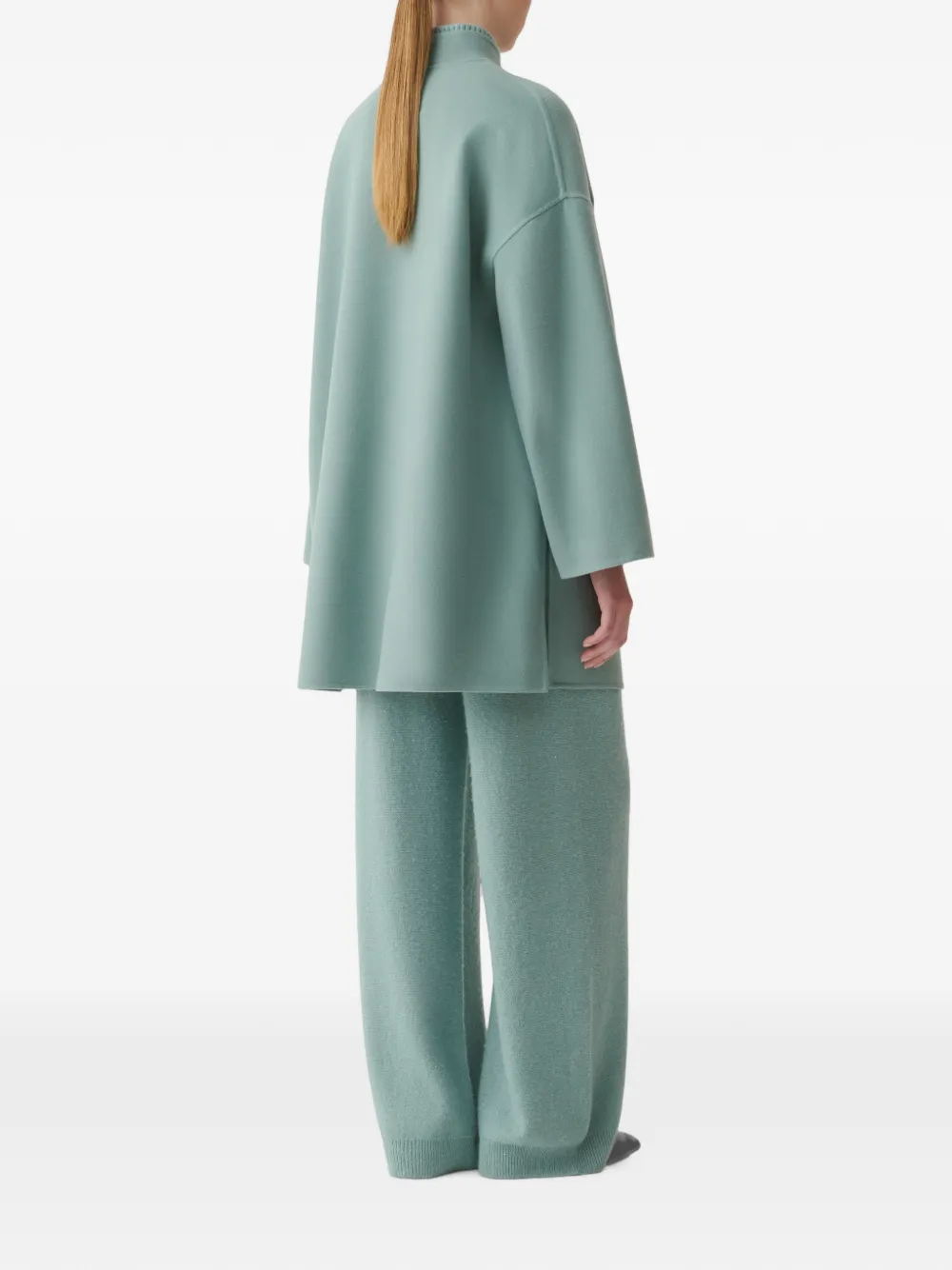 Fabiana Filippi Jas met hoge hals Blauw