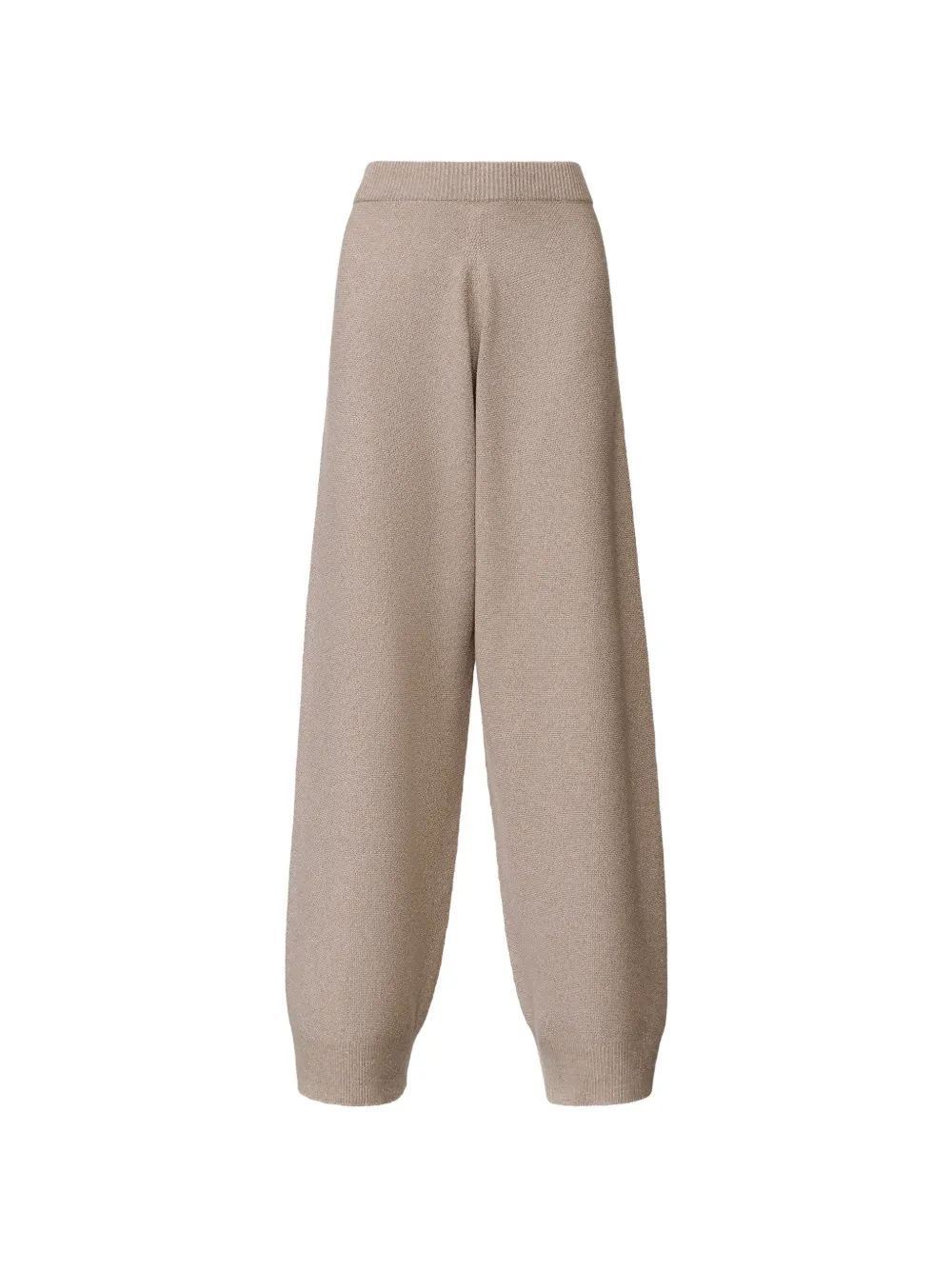 Fabiana Filippi Pantaloni ampi in maglia - Marrone