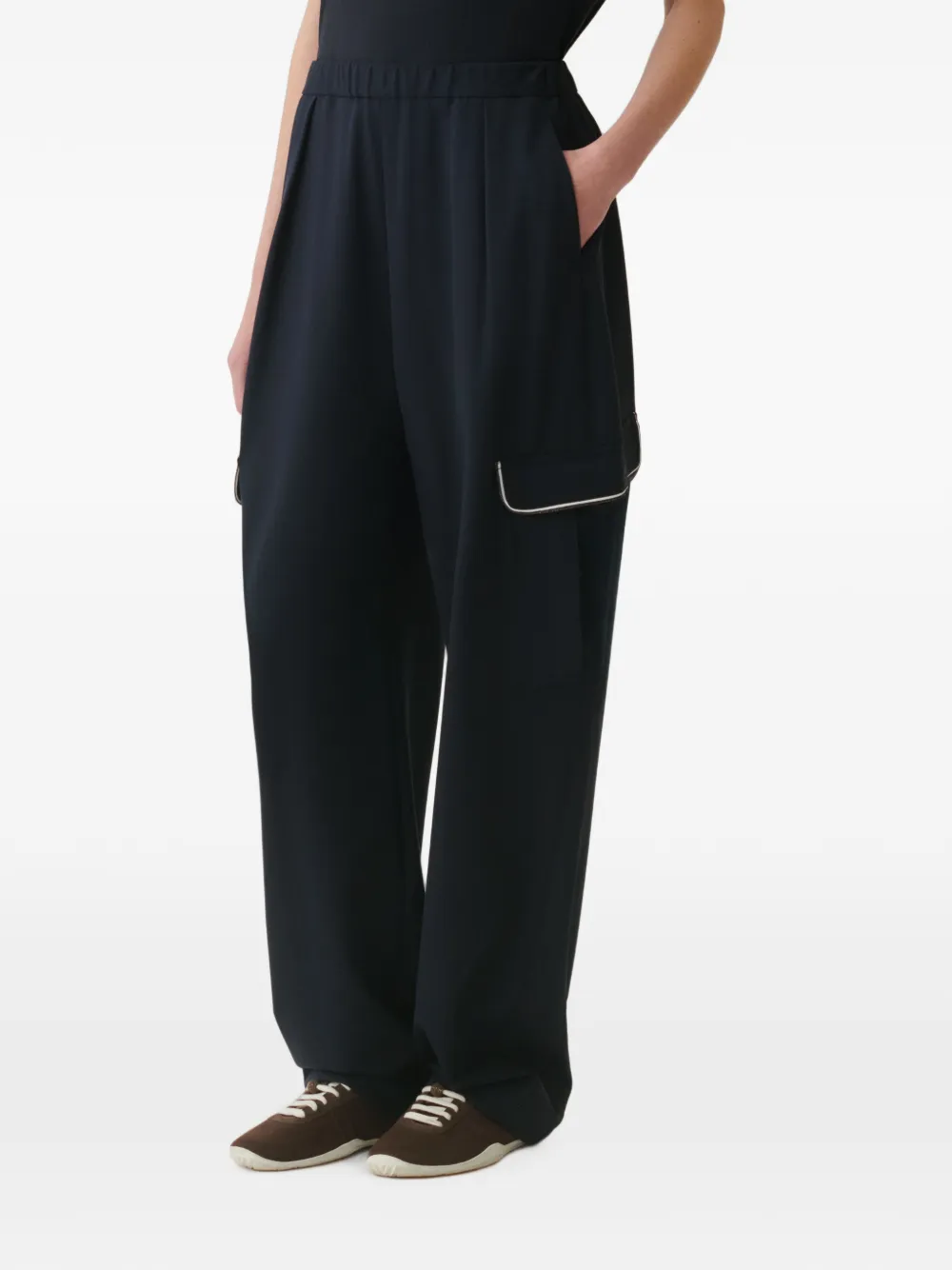 Fabiana Filippi Cargo broek met afwerking Blauw