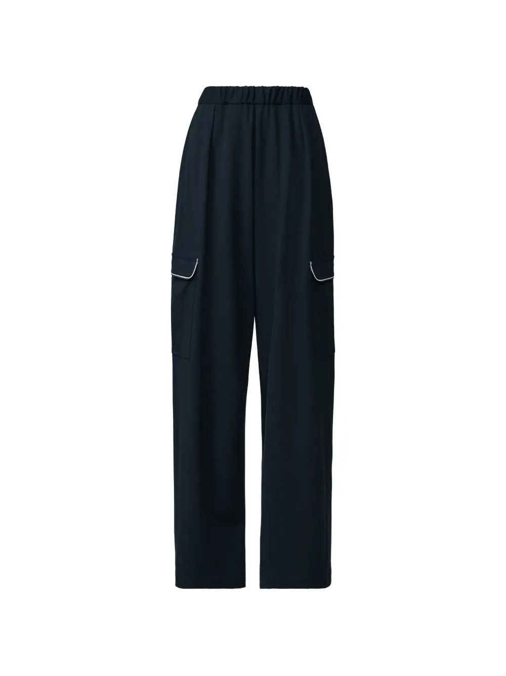 Fabiana Filippi piped-trim cargo pants - Blu