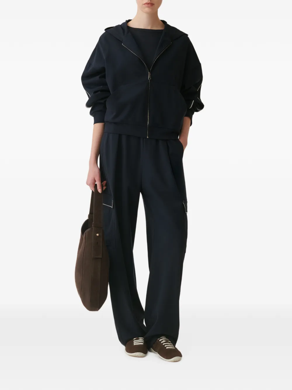 Fabiana Filippi Cargo broek met afwerking Blauw
