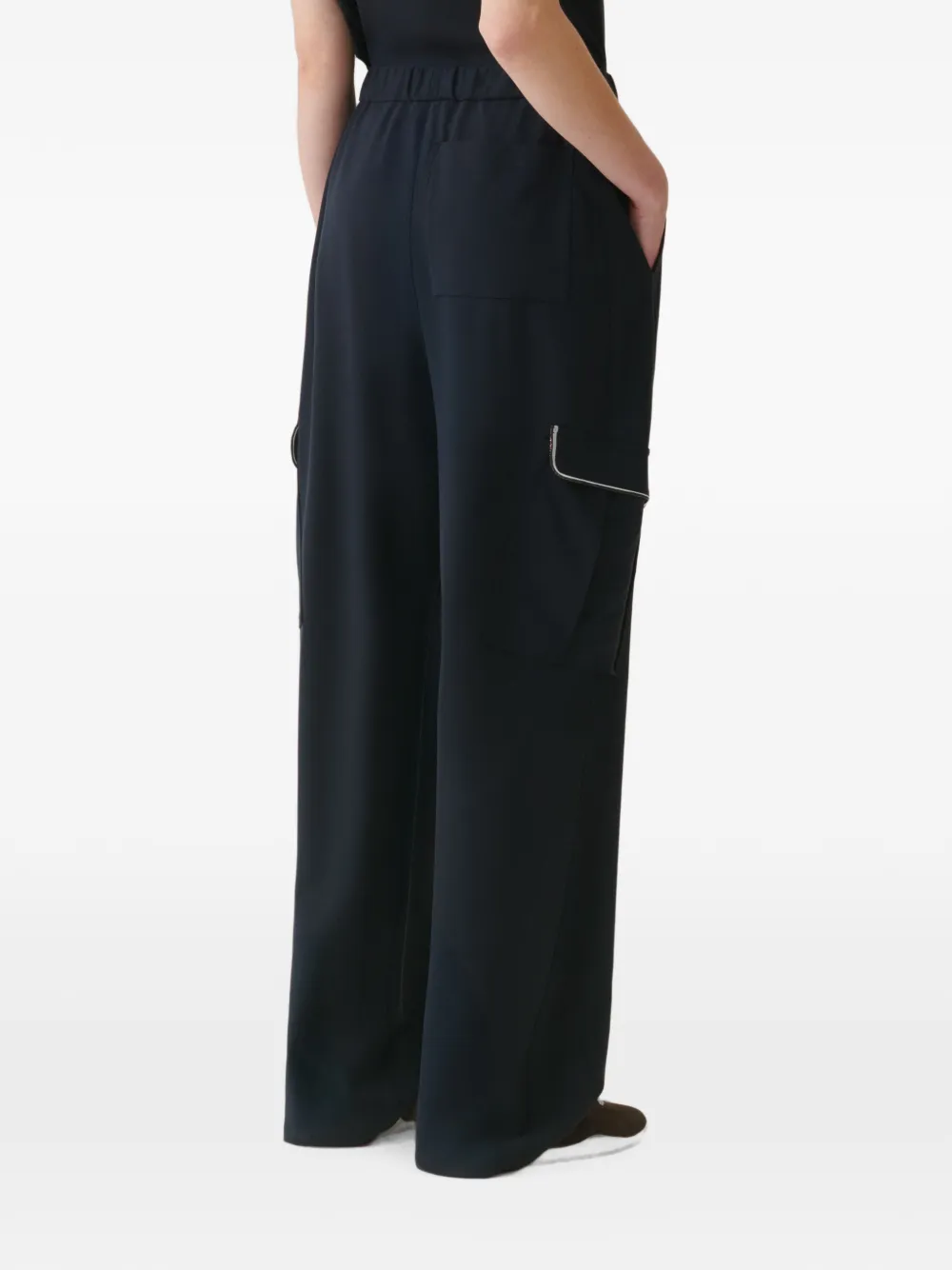 Fabiana Filippi Cargo broek met afwerking Blauw