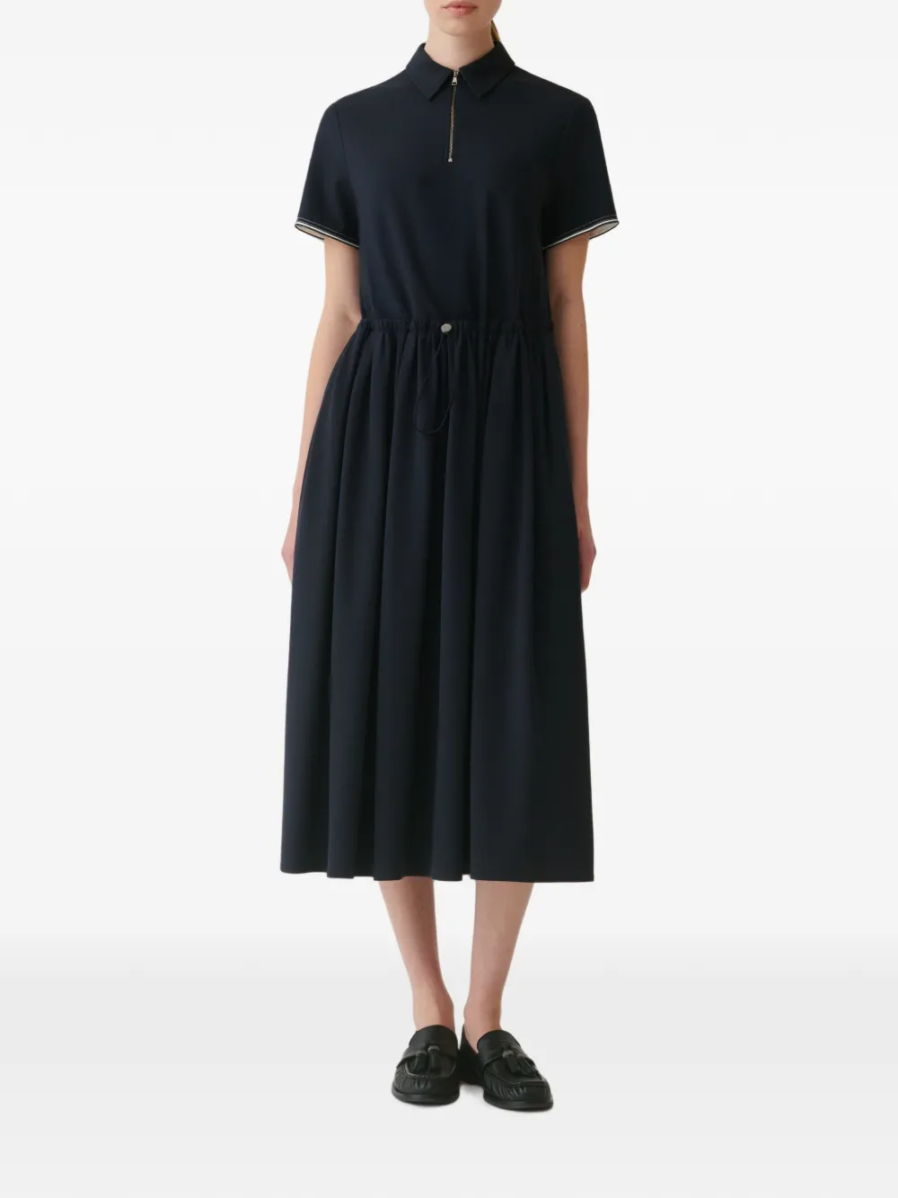 Fabiana Filippi Midi-polojurk met trekkoordtaille Blauw