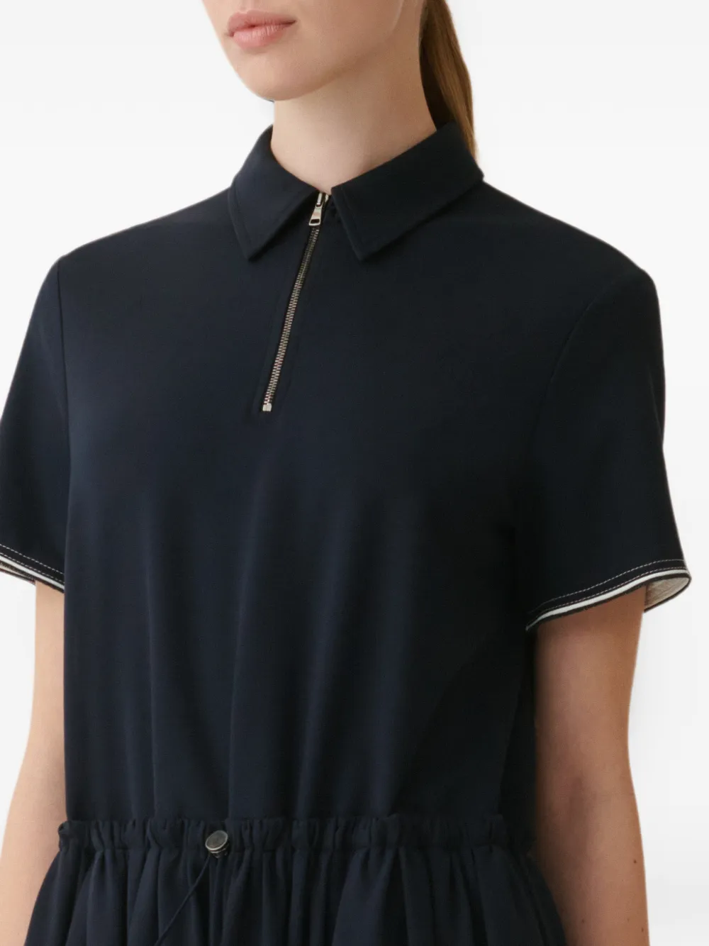 Fabiana Filippi Midi-polojurk met trekkoordtaille Blauw