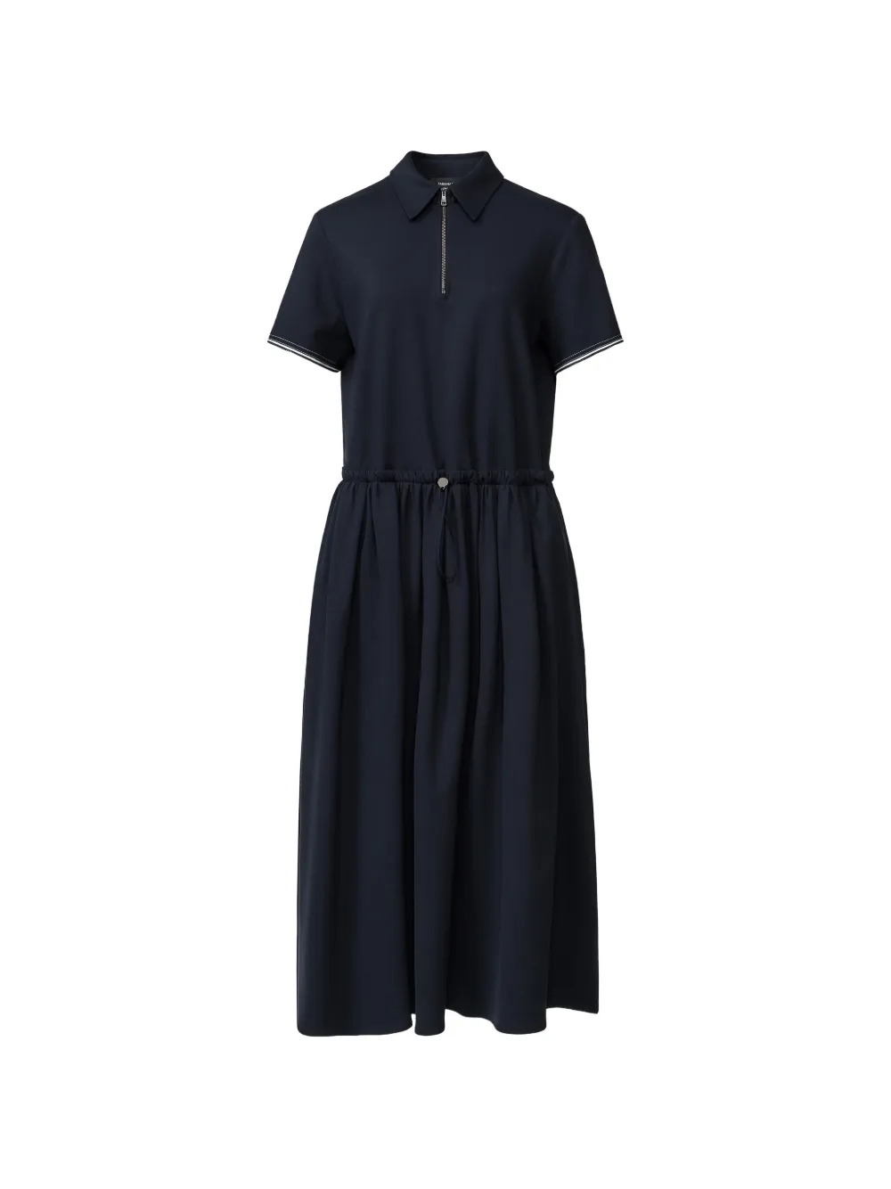 Fabiana Filippi drawstring-waist polo midi dress - Blu