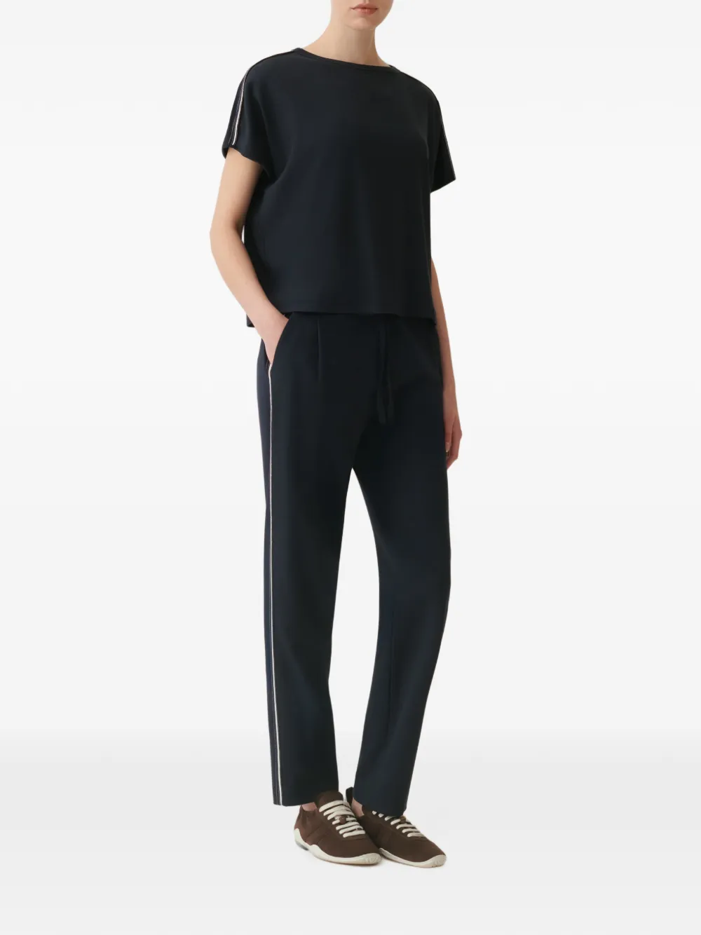Fabiana Filippi Broek met zijstreep Blauw