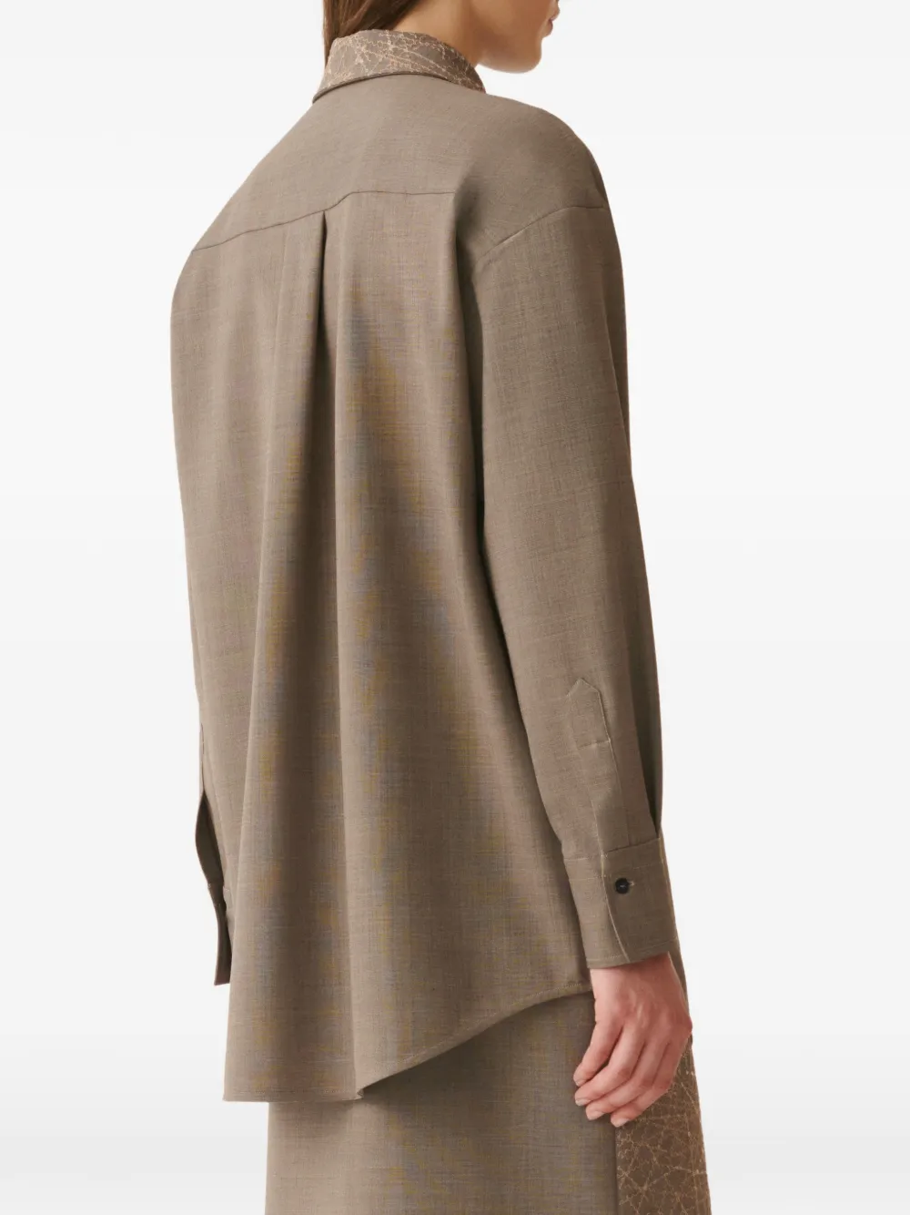 Fabiana Filippi blouse met pailletten Beige