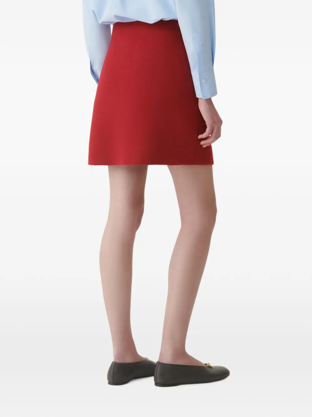 Fabiana Filippi Elastische wollen rok Rood