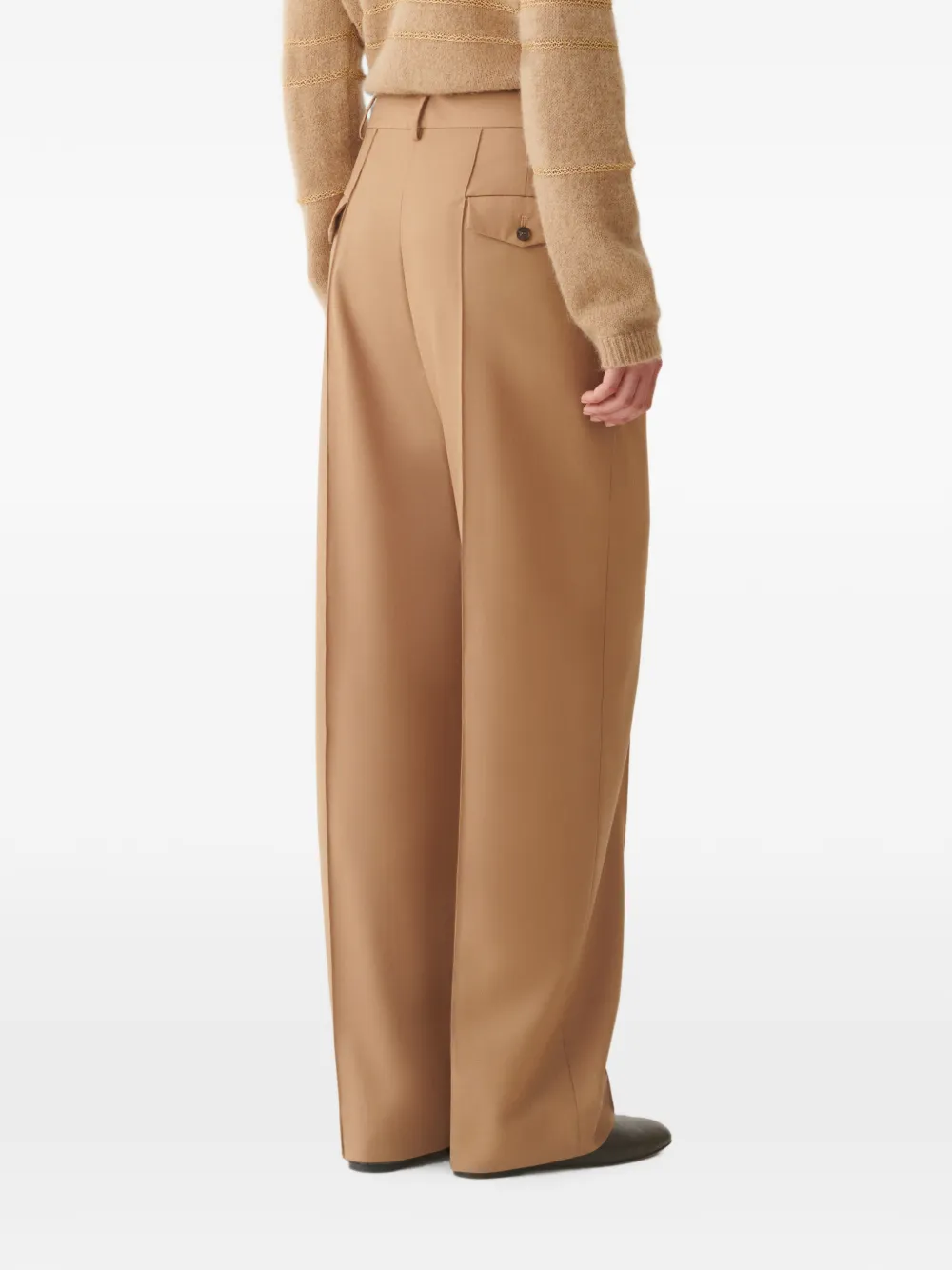 Fabiana Filippi Geplooide broek Bruin