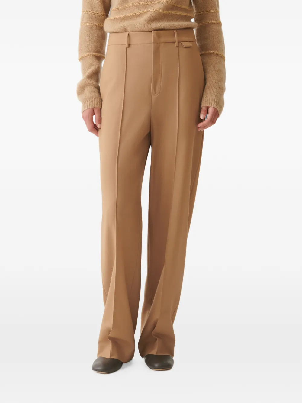 Fabiana Filippi Geplooide broek Bruin