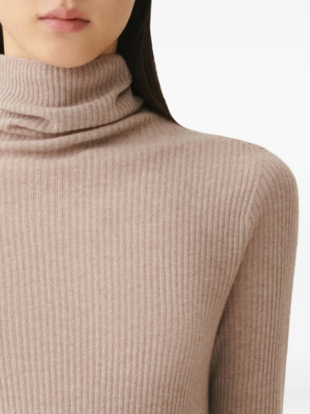 Fabiana Filippi Geribbelde coltrui Beige