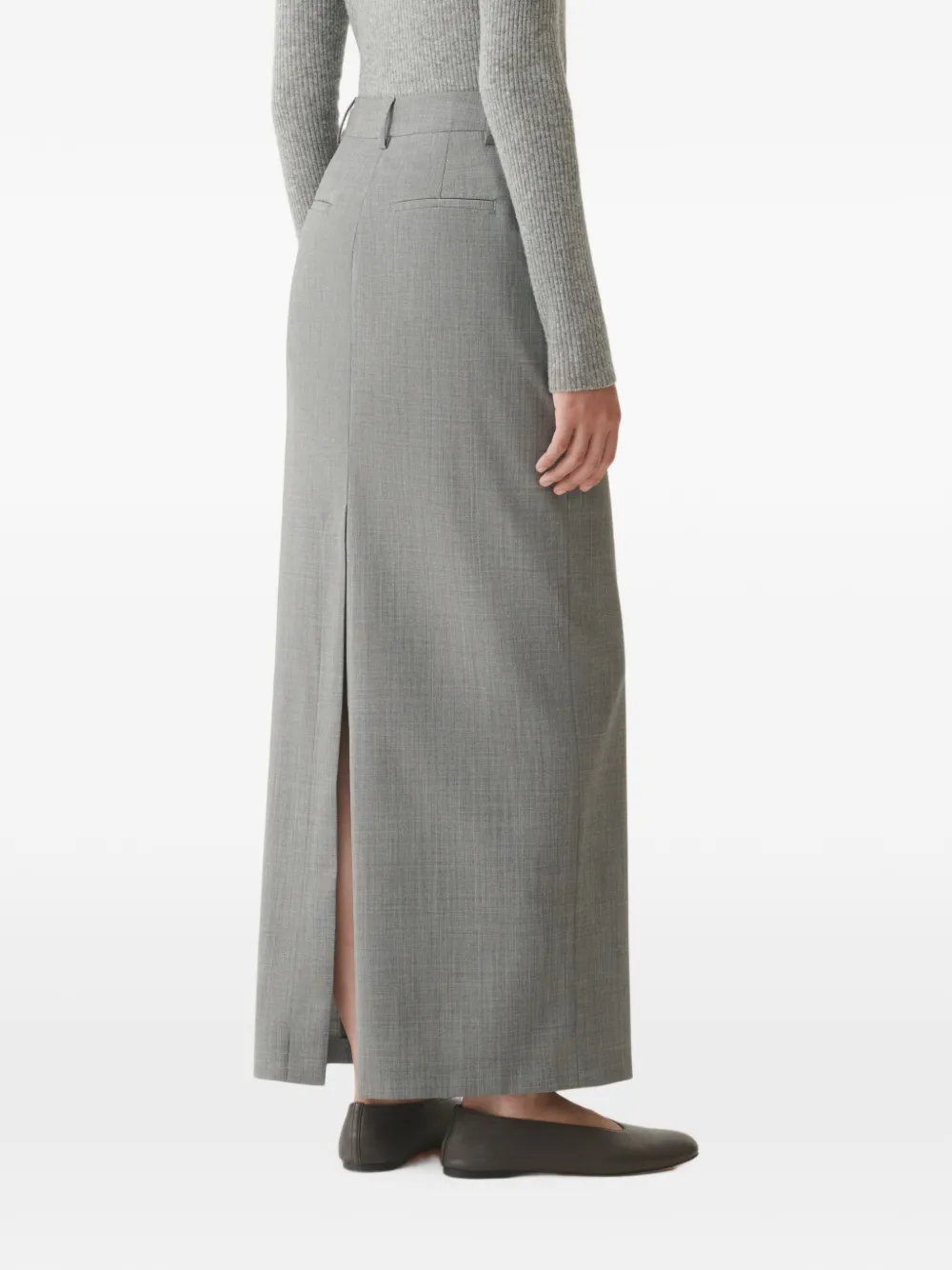 Fabiana Filippi Rok met split Grijs