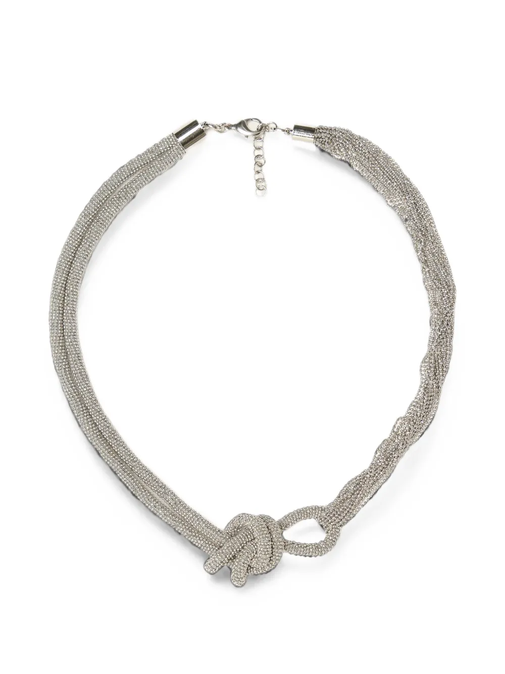 Fabiana Filippi knotted multi-strand necklace - Silber