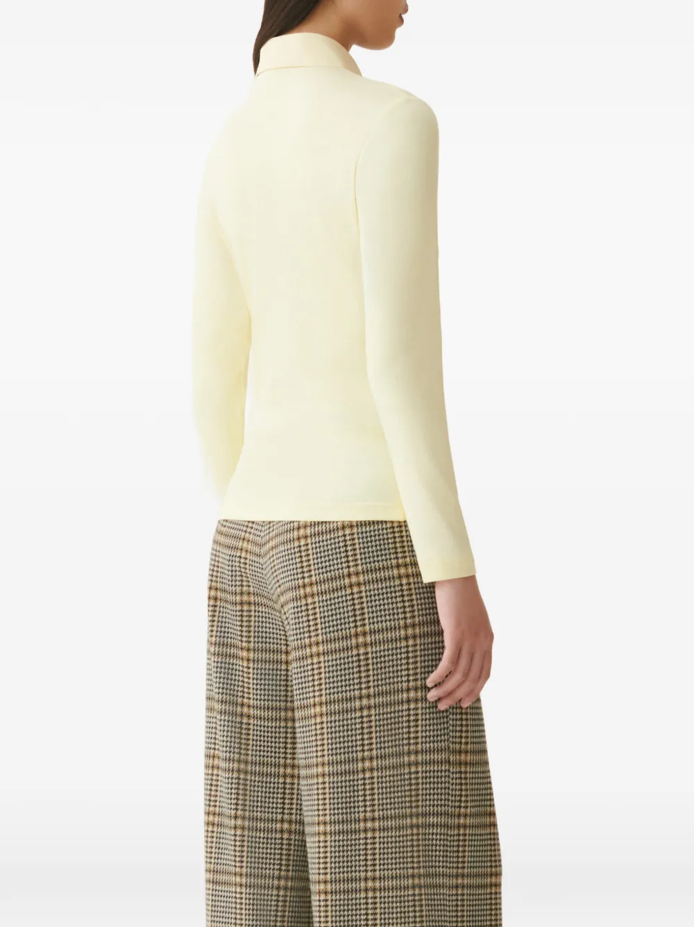 Fabiana Filippi long-sleeve polo shirt Geel
