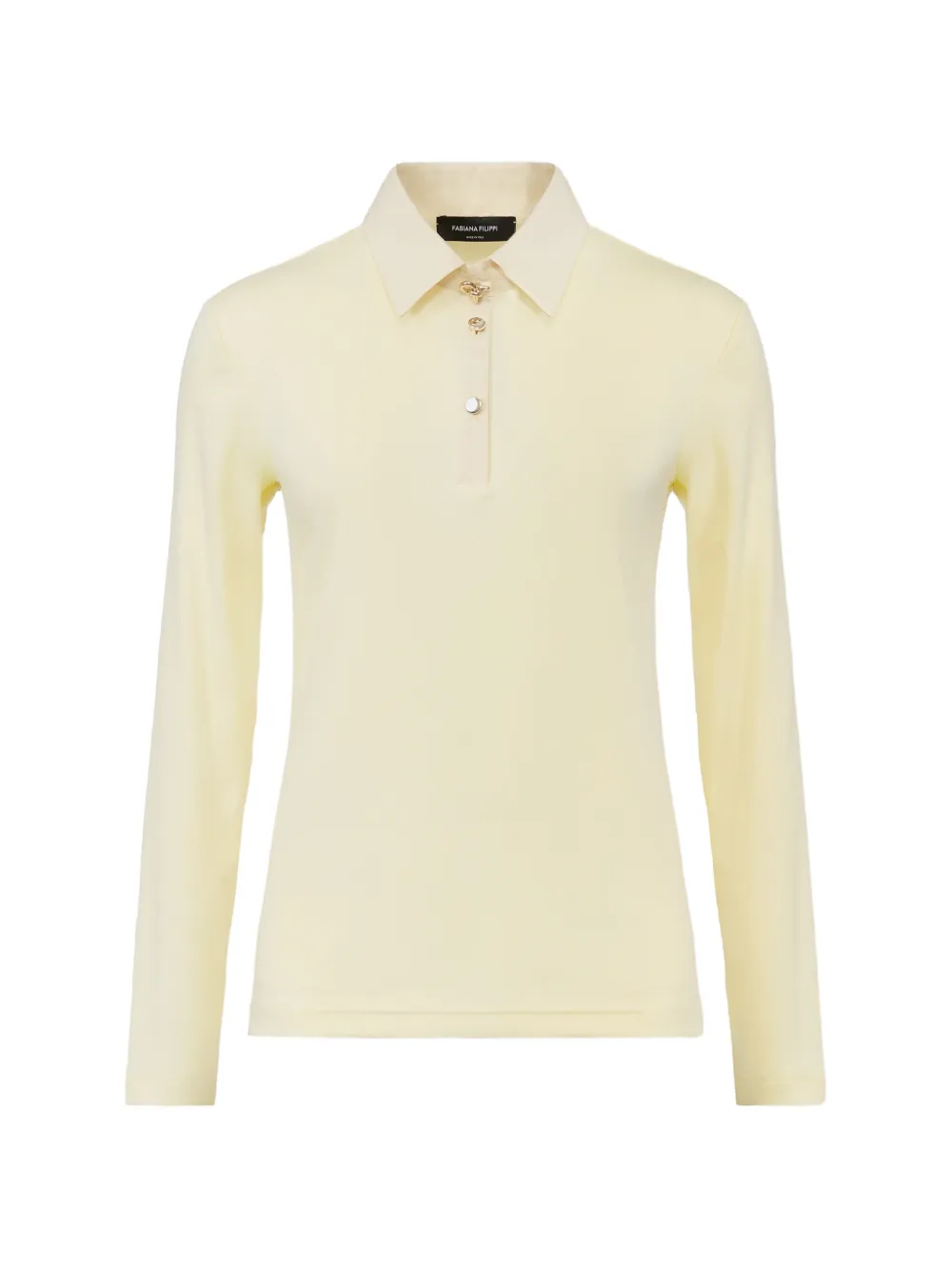 Fabiana Filippi long-sleeve polo shirt - Giallo