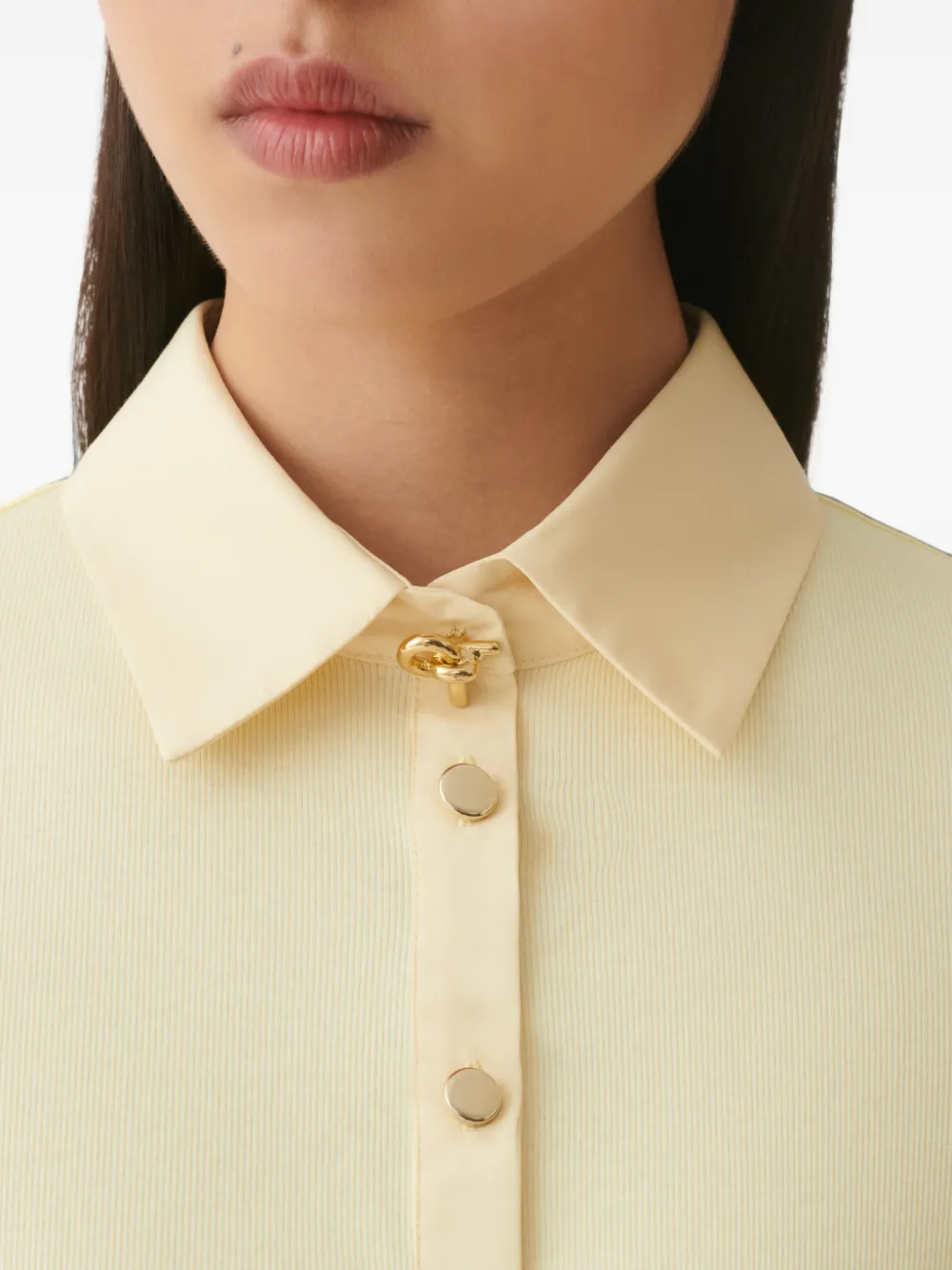 Fabiana Filippi long-sleeve polo shirt Geel