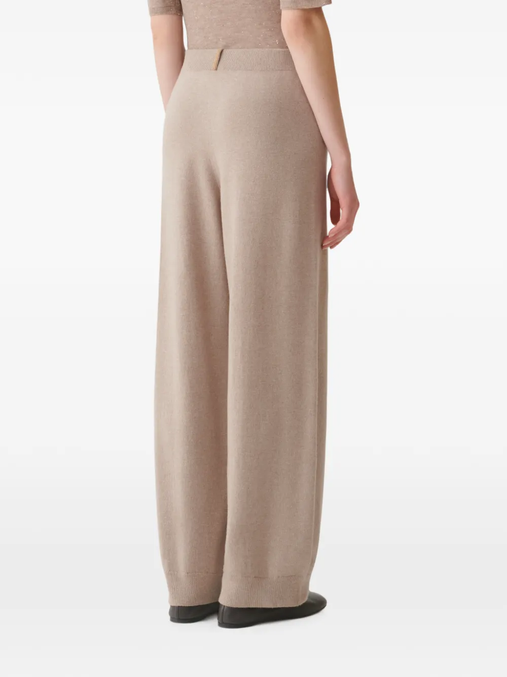 Fabiana Filippi Cady straight broek met elastische taille Beige