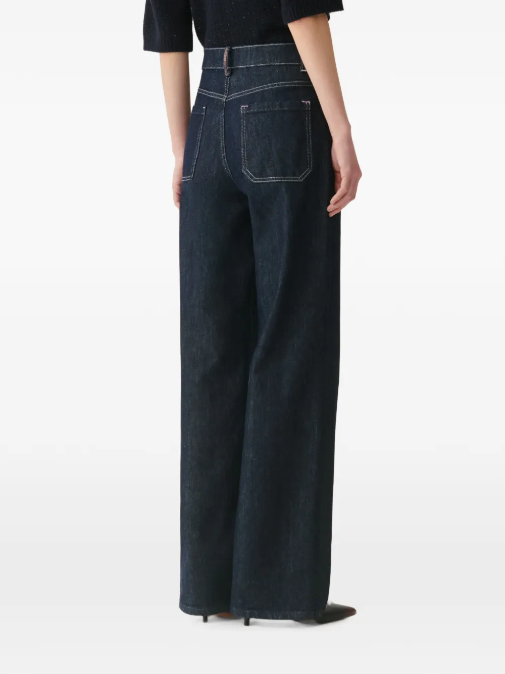 Fabiana Filippi Jeans met wijde pijpen Blauw