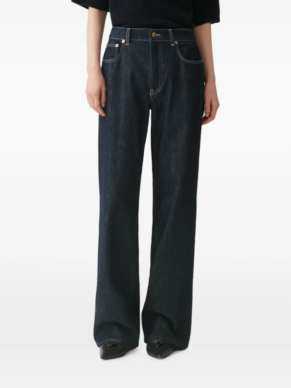 Fabiana Filippi Jeans met wijde pijpen Blauw