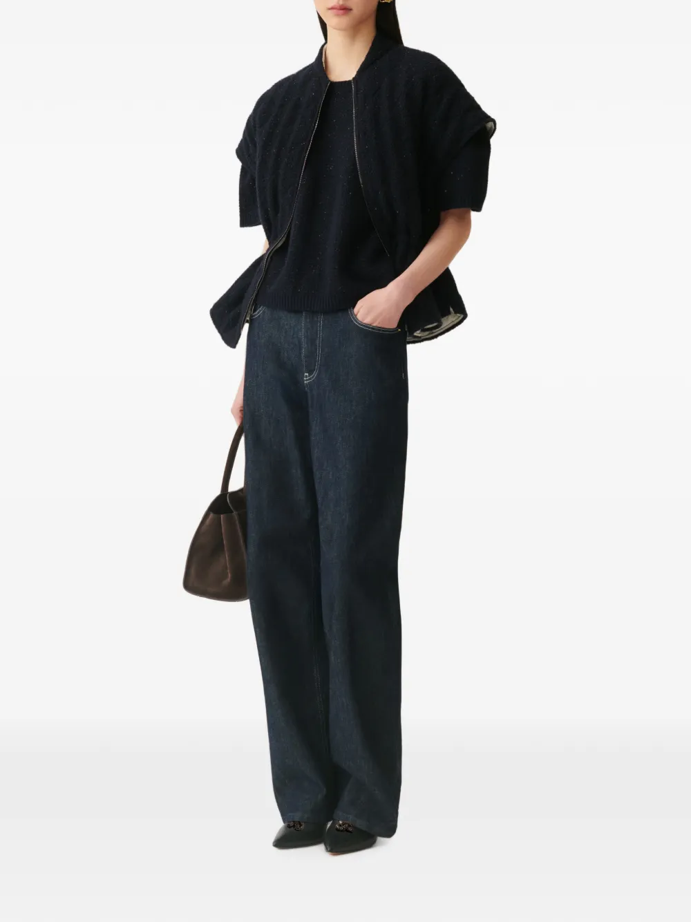 Fabiana Filippi Jeans met wijde pijpen Blauw