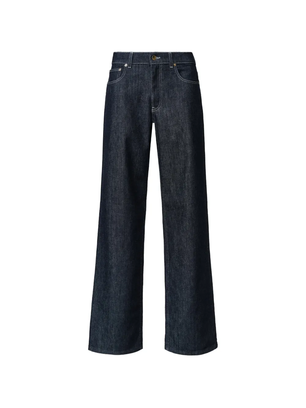 Fabiana Filippi contrast-stitch wide-leg jeans - Blu