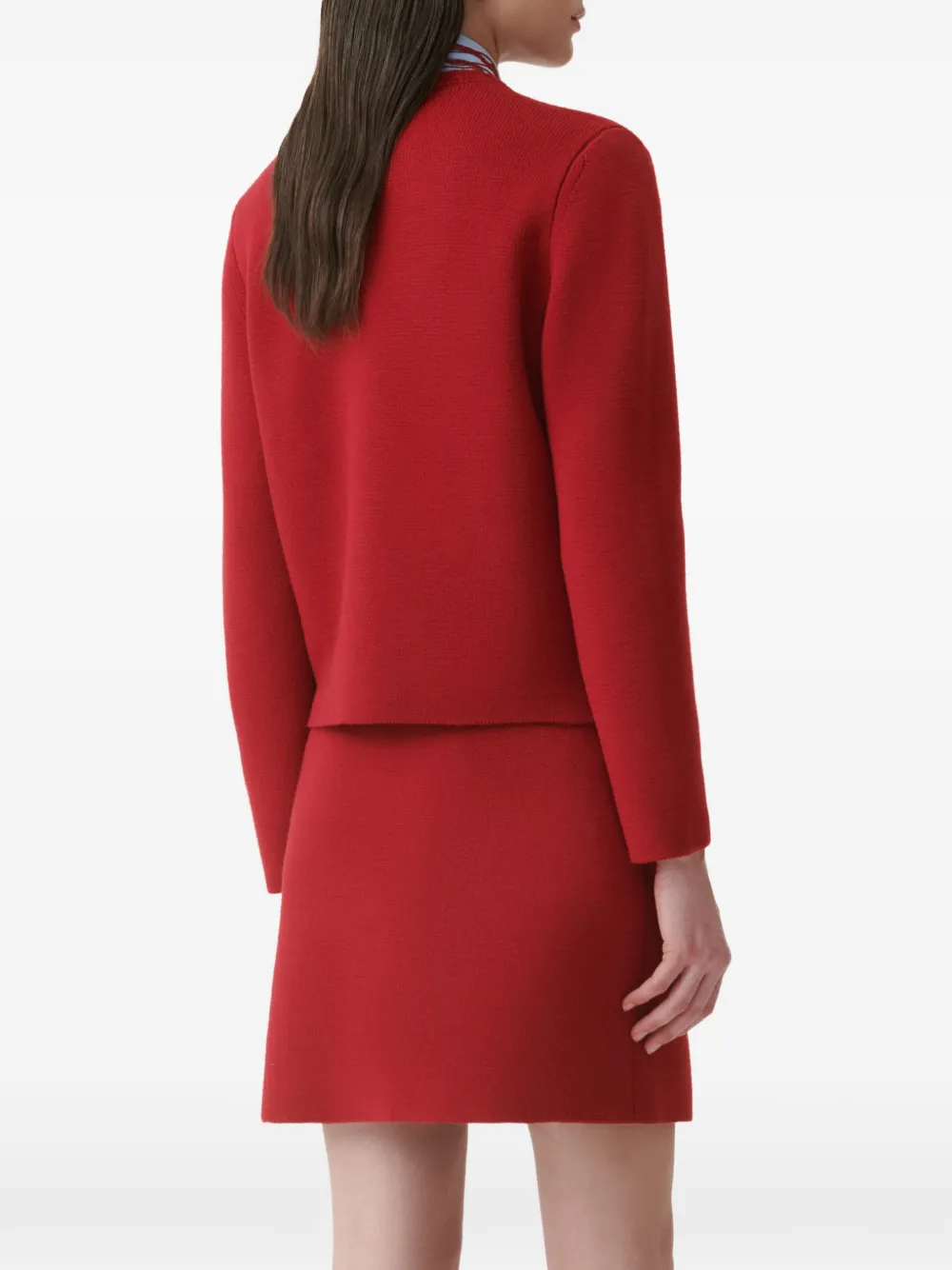 Fabiana Filippi Jack met gevlochten afwerking en knopen Rood