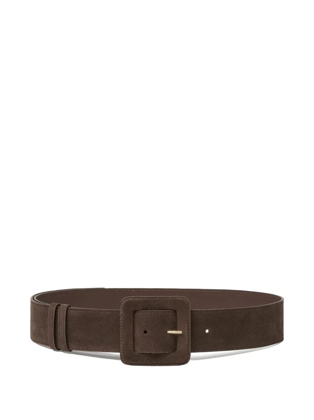 Fabiana Filippi suede square-buckle belt - Marrone