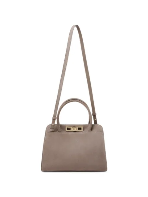 Fabiana Filippi medium suede twist-lock shoulder bag