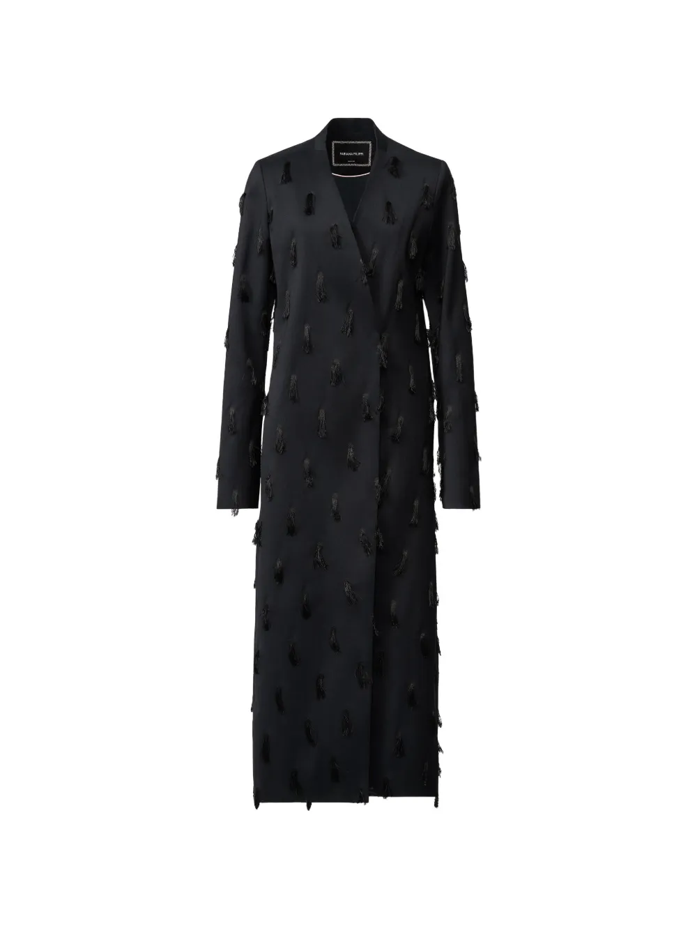 Fabiana Filippi tassel-embellished coat - Schwarz
