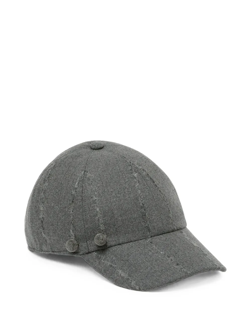 Fabiana Filippi embellished frayed-detail baseball cap