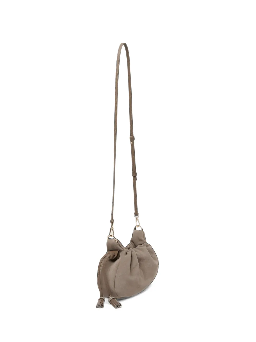 Fabiana Filippi tassel-embellished ruched shoulder bag