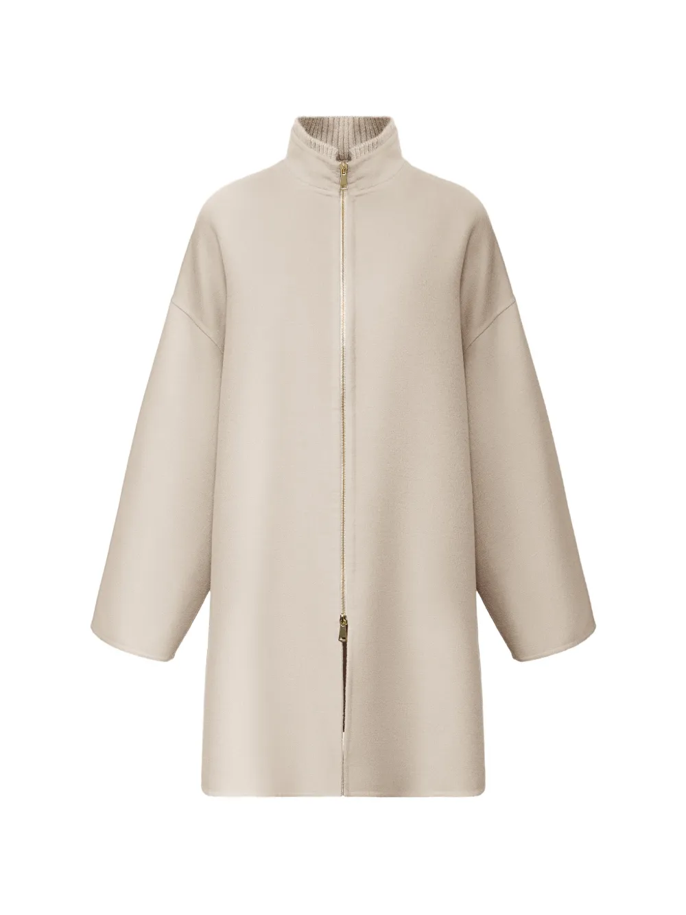 Fabiana Filippi zip-up high-neck coat - Neutrals