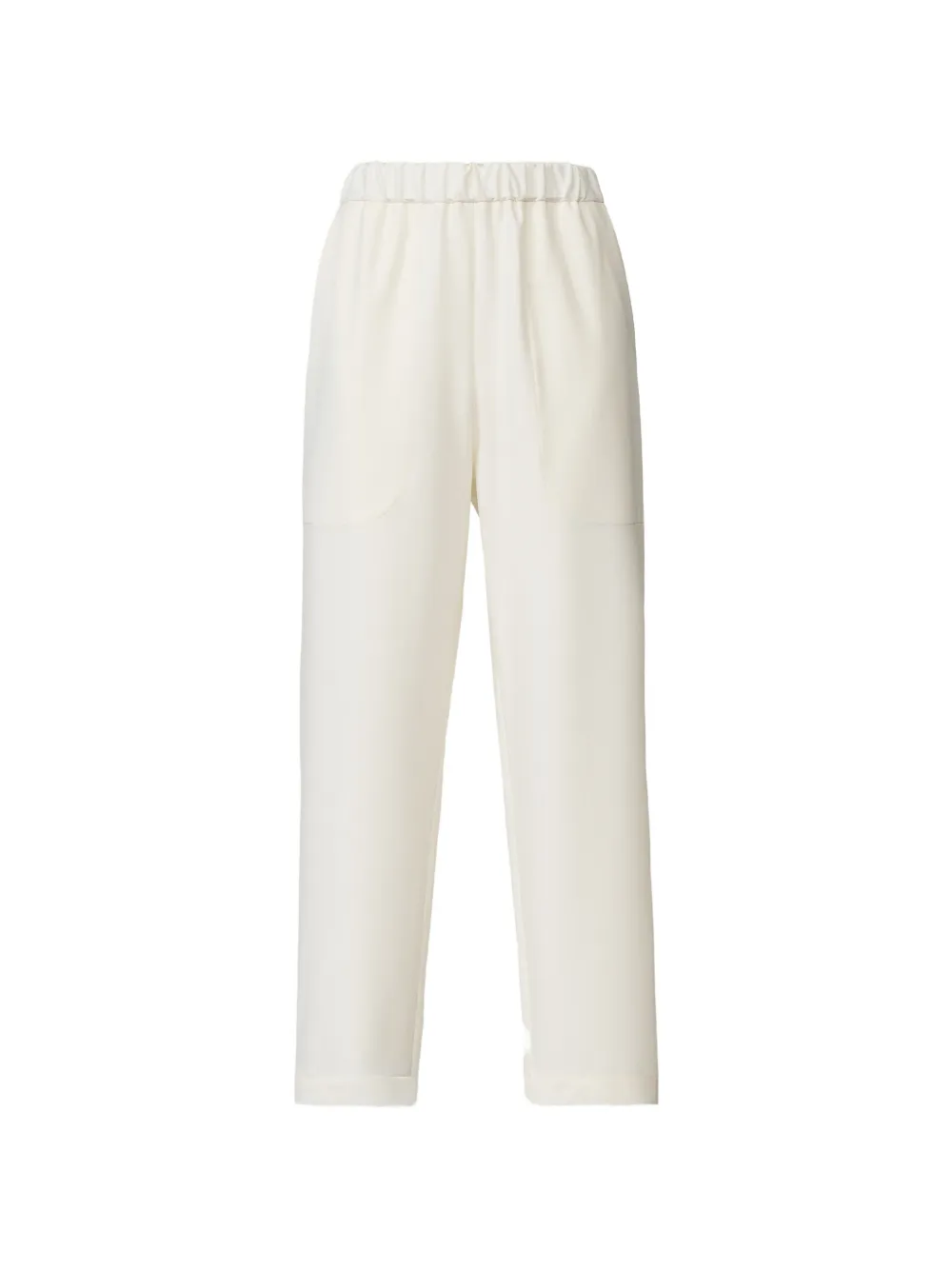 Fabiana Filippi Broek met elastische tailleband Wit