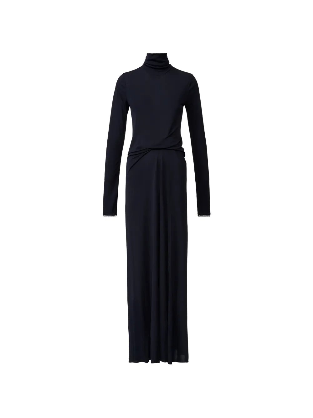 Fabiana Filippi twist-detail roll-neck maxi dress - Blu