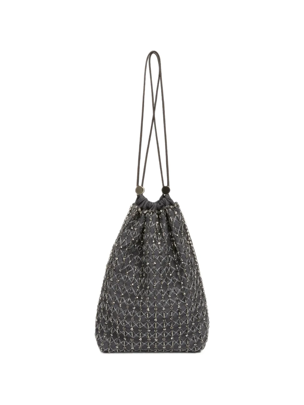 Fabiana Filippi Moonlight bead-embellished drawstring bucket bag