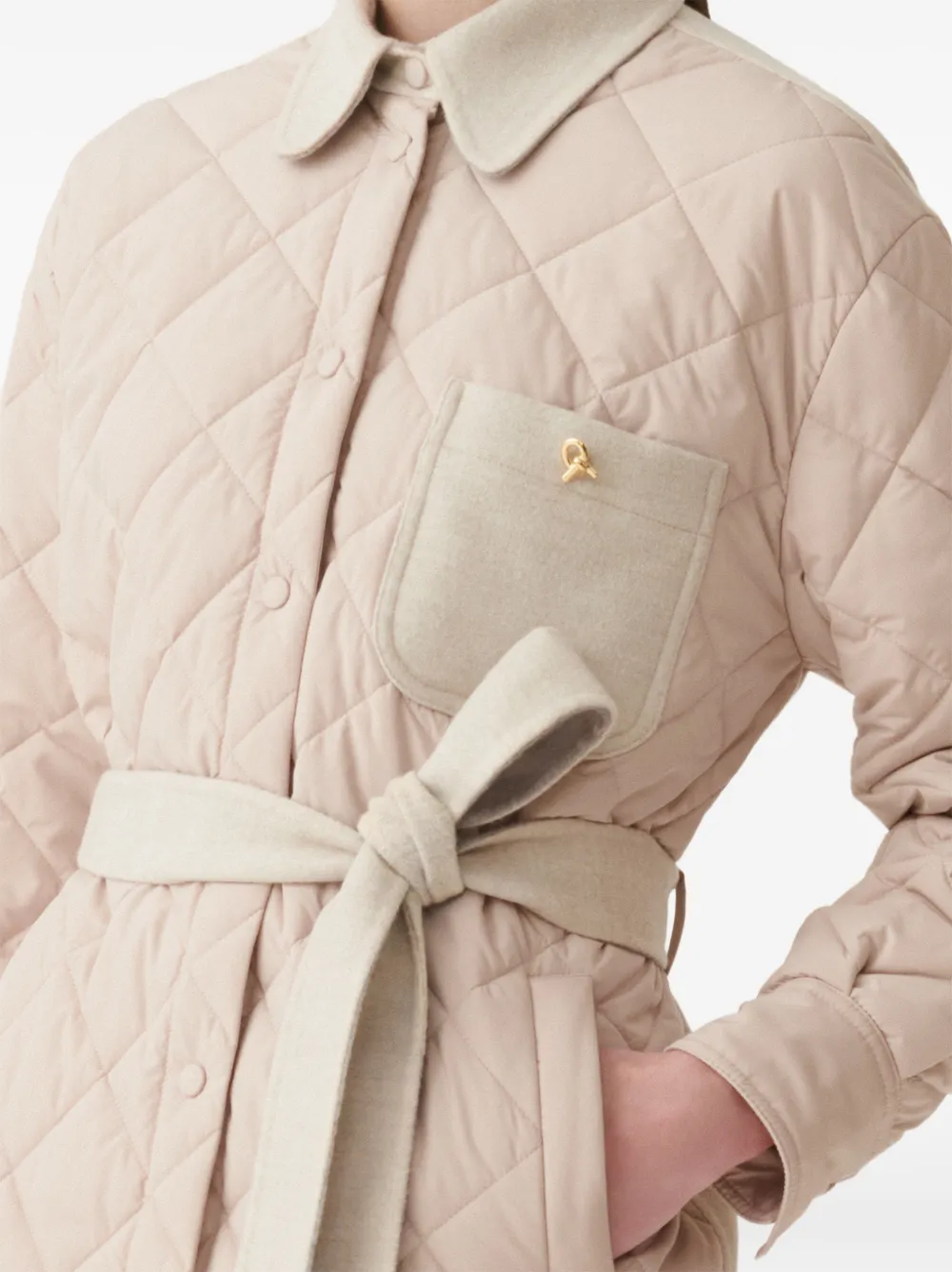 Fabiana Filippi Gewatteerd jack Beige
