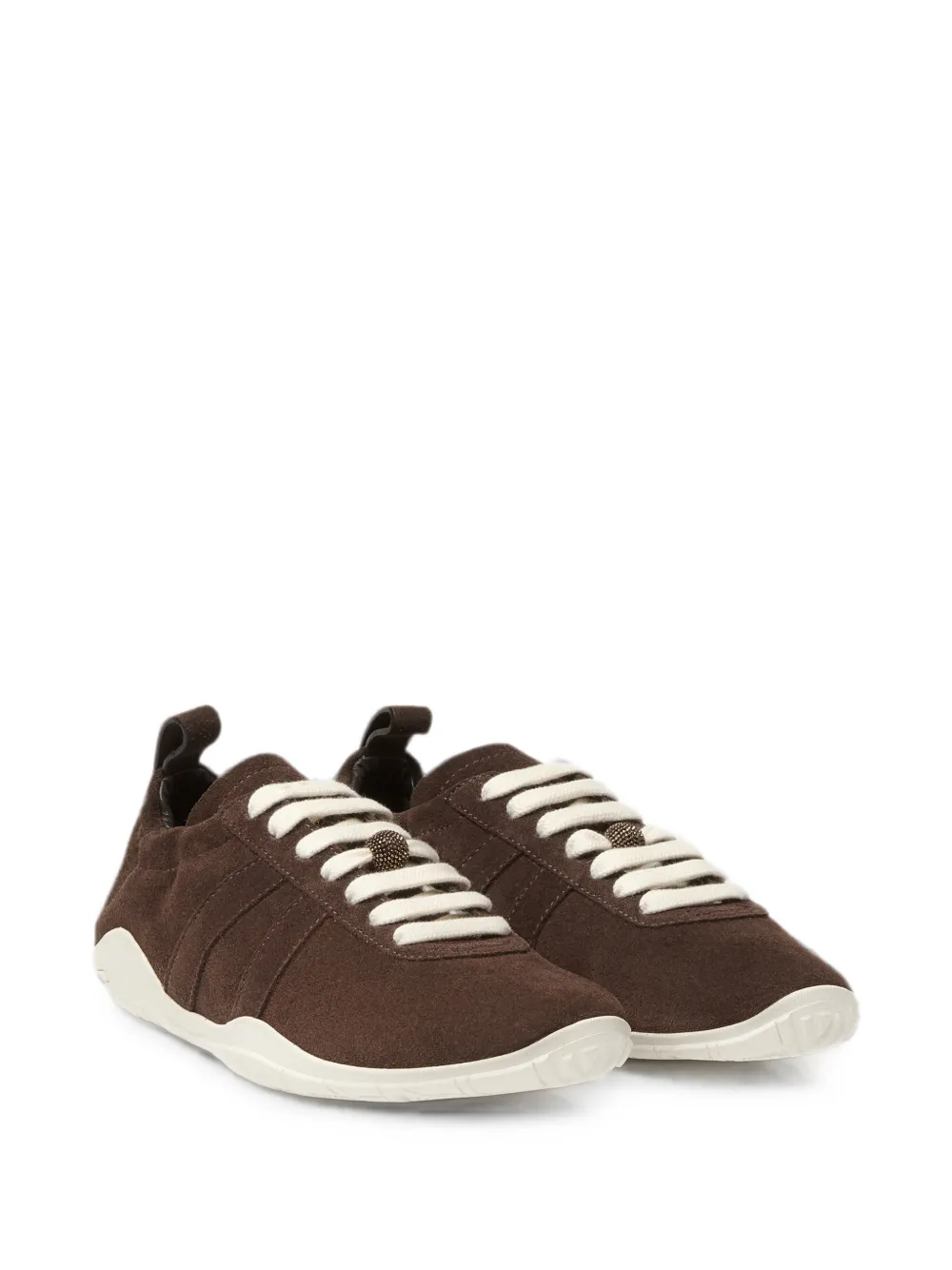 Fabiana Filippi suede bead-embellished sneakers Bruin