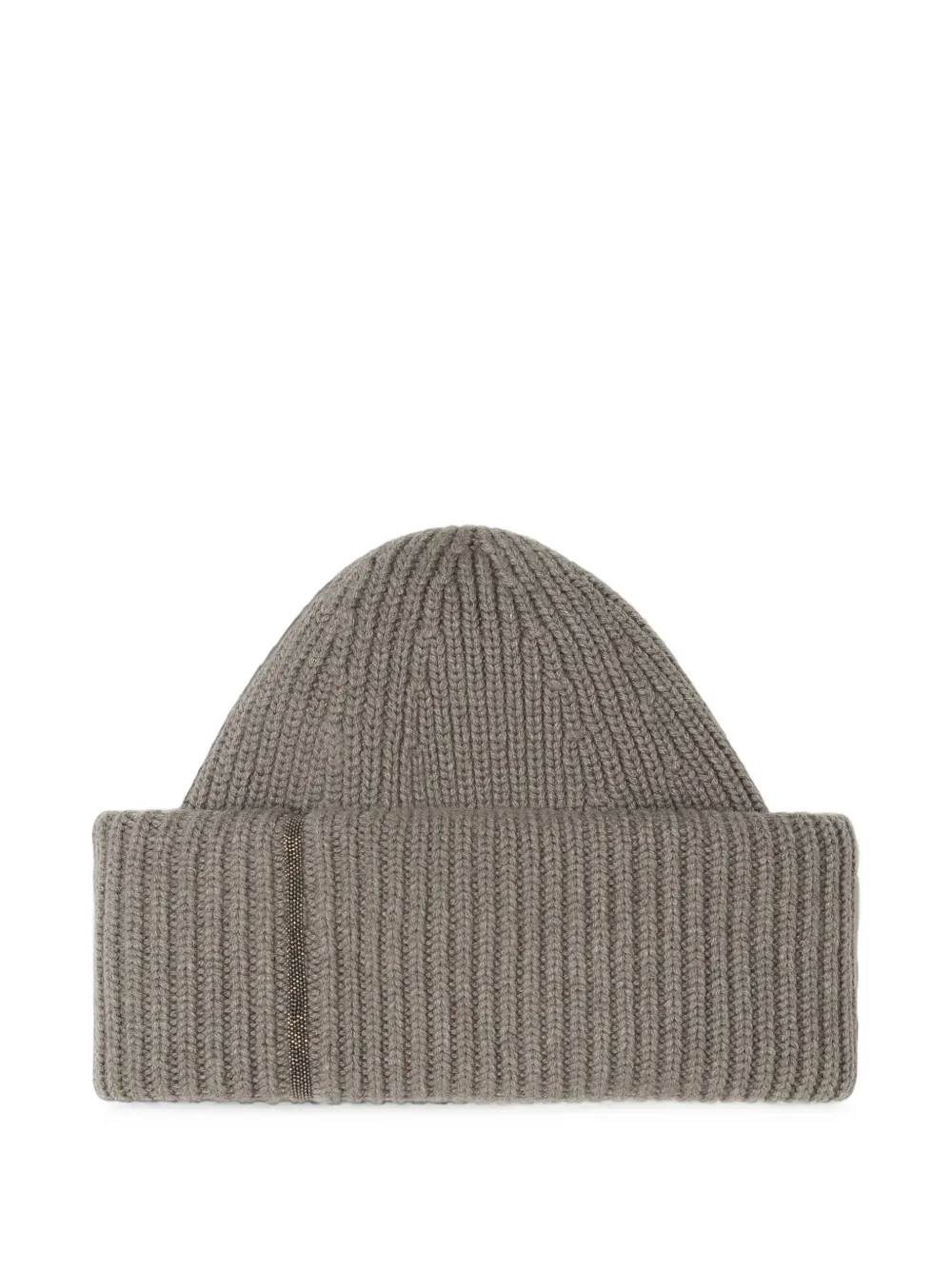 Fabiana Filippi ribbed-knit beanie hat - Gris
